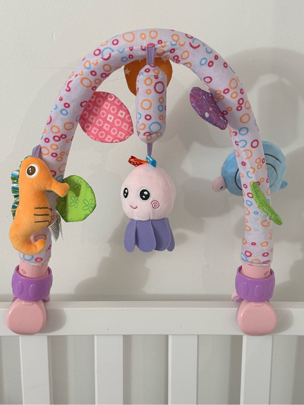 Baby Activity Arch with Plush Ocean Friends - Pink & Purple